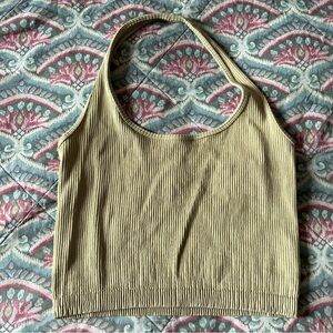 Juniors Arizona Jean co. Green halter top size XL